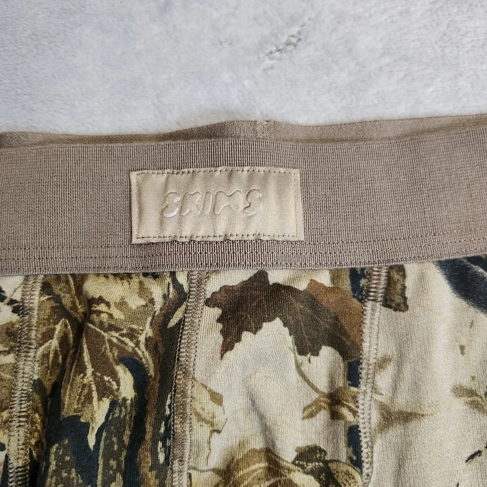 New SKIMS x Post Malone Real Tree Camo Print 5 Inch Boxer Brief L Large RARE Men